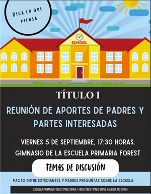 Title 1 Meeting Invitation (Spanish)